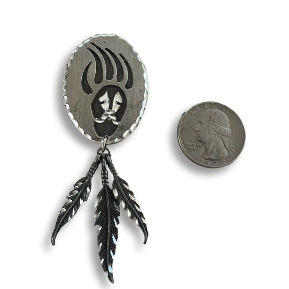 Native American Style Silver and button cover - Picture 1 of 4
